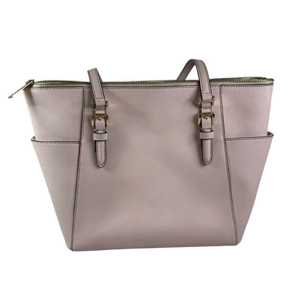 Michael Kors Saffiano Leather Zip Tote in Pale Pink with Gold Hardware - Picture 3 of 9